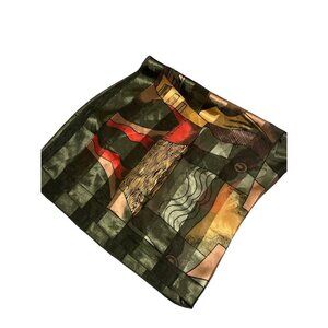 AMAZING PICASSO SCARF MULTICOLOR PAINT FACE WOMEN MAN‎ DESIGN SIZE 40”x40”